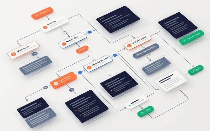 Indexing problem diagnostic flowchart